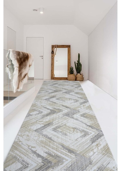 Kaymaz Tabanlı Kesme Kabartmalı Salon Koridor Mutfak HALISI5014K Krem fiyatları