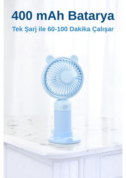 Taşınabililir Mini USB Şarjlı 3 Kademeli El Masaüstü Vantilatör Fan Soğutucu YM88216 indirimleri