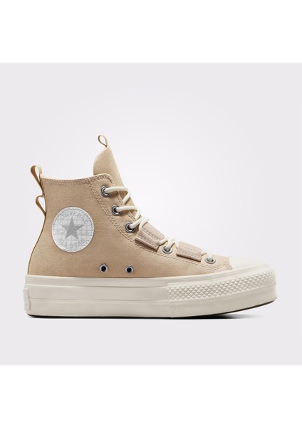 Chuck Taylor All Star Lift Platform Kadın Bej Sneaker