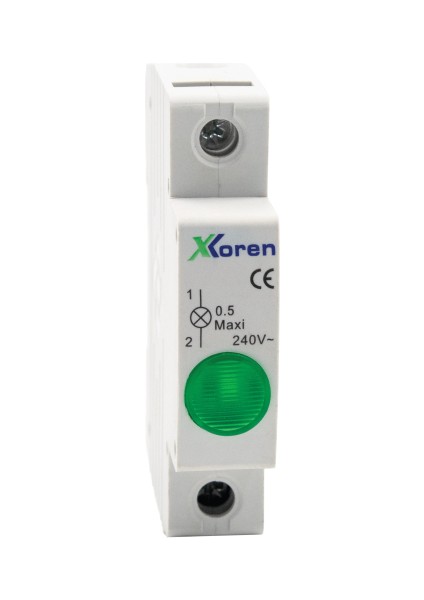 Modüler Ray Tipi 220V Ledli Yeşil Sinyal Lambası (12 Adet)