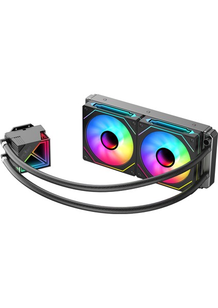 Lugis JDC240 Argb 240MM Sıvı Işlemci Soğutucu Am5 ve LGA1700 Uyumlu