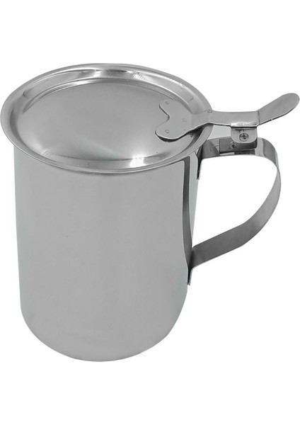 Özbir Çelik Kapaklı Sürahi 12 x 16 cm 304 Kalite Paslanmaz Çelik 1 Adet