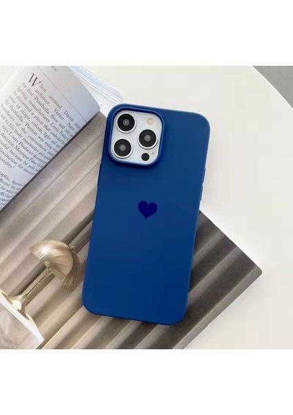 iPhone 12 / 12 Pro Uyumlu Içi Kadife Kalpli Premium Lansman Kılıflar