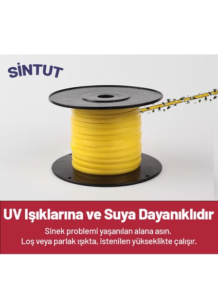 Ahırlar ve Kapalı Alanlar Için Yapışkanlı Sinek Tuzağı, Sinek Ipi 500 Metre, Uv Işıklarına Dayanıklı indirimleri