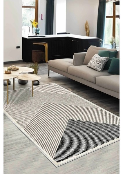 Dijital Kaymaz Yıkanabilir Modern Çizgili Salon Halısı Mutfak Halısı Yolluk Balkon Halısı Ev Dekor DC-7247