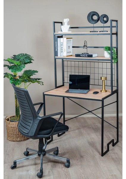 Nordic Style Çalışma Masası Kitaplıklı Çok Amaçlı Organizer