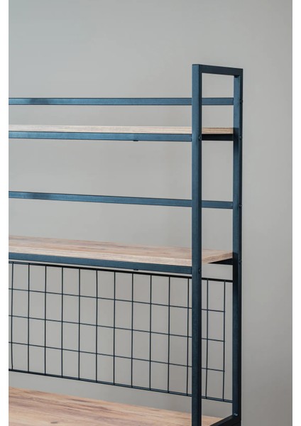 Nordic Style Çalışma Masası Kitaplıklı Çok Amaçlı Organizer