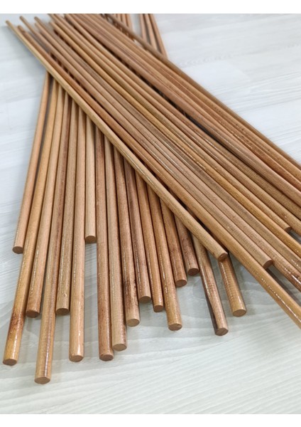 Cilalı Kayın Kavela Çubuk 10 mm 90 cm 10 Adet Çubuk
