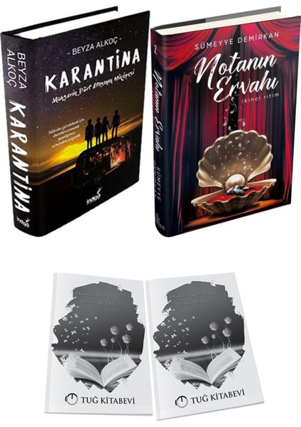Notanın Ervahı 2 Ikinci Ritim Ciltli ve Karantina 1 Ciltli Beyza Alkoç 2li Set + Hediyeli