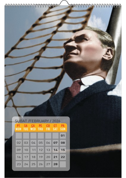 2026 Atatürk Duvar Takvimi-33X48 cm fiyatları