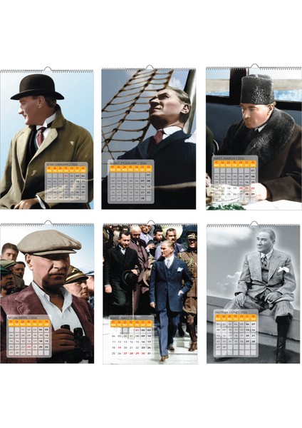 2026 Atatürk Duvar Takvimi-33X48 cm modelleri