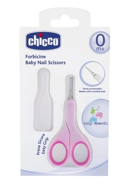 Chicco Kapaklı Tırnak Makası - Pembe