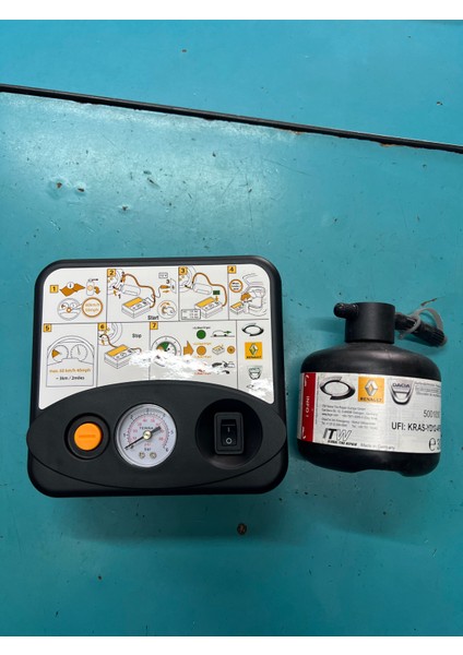 Renault - Dacia Lastik Şişirme Komprasörü ve Tamir Sıvısı fiyatları