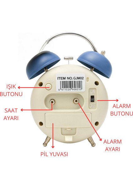 Zilli Masa Saati ATC5823 modelleri