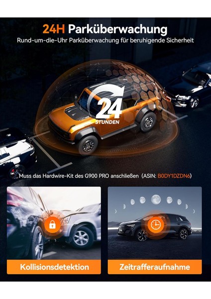 G900 Pro 4K + 2.5k Aynalı Araç Kamerası, Starvıs 2, Gps, 128GB Kart modelleri