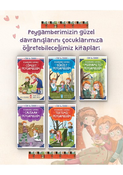 2.3. SINIF- Can Ile Canan Peygamberimizi Seviyoruz 1 - Set (5 Kitap)