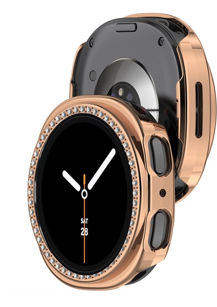 Samsung Galaxy Watch 8 40MM Ile Uyumlu Zarif Kristal Taşlı Kasa Koruyucu Kılıf fiyatları