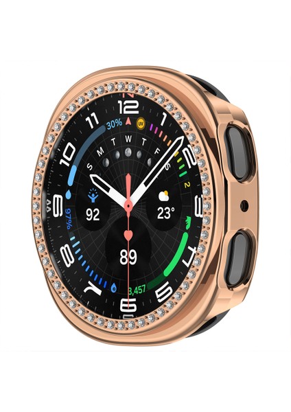 Samsung Galaxy Watch 8 40MM Ile Uyumlu Zarif Kristal Taşlı Kasa Koruyucu Kılıf modelleri