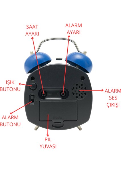Bip Sesli Alarmlı Masa Saati ATC5816 modelleri