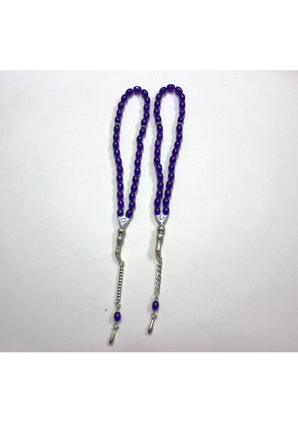 Oniks Taşı 2’li Cam Tesbih Seti - Hediyelik Aksesuar & Bujiteri & Lacivert modelleri