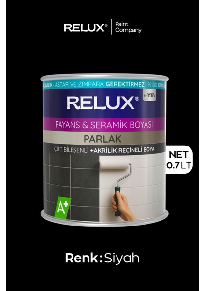 Fayans Boyası – Astarsız ve Vernik Gerektirmez, Parlak, Kimyasal Dayanıklı, Mermer, Ahşap, Metal