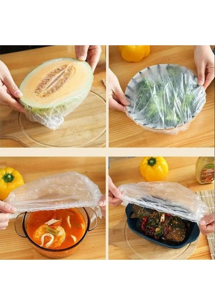 25 Adet Yeniden Kullanılabilir Esnek Gıda Saklama Koruma Örtüsü