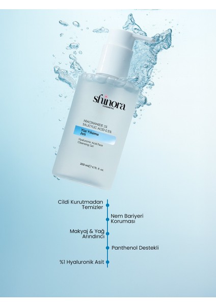 Tüm Ciltler Için Yüz Nemlendirici ve Bariyer Onarıcı Temizleme Jeli 200 ml modelleri