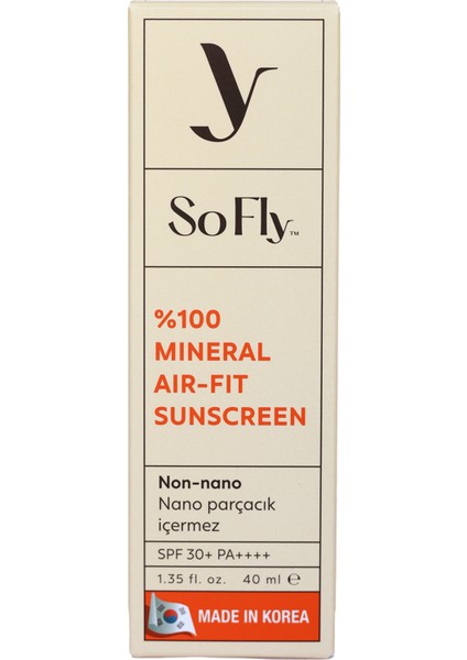 %100 Mineral Air-Fit Güneş Kremi Spf 30 Pa++++ modelleri