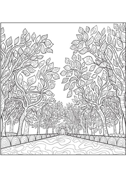 Karatay Colouring Relax Mandala Natürel Doğa modelleri