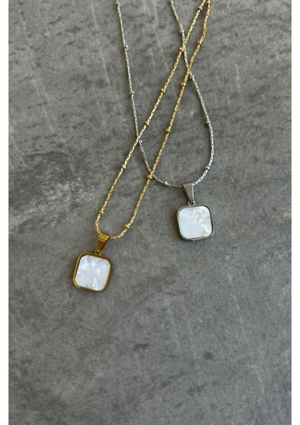 Minimal Kare Erkek Kolye modelleri