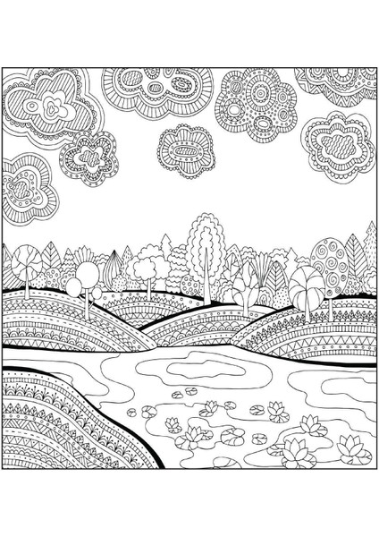 Karatay Colouring Relax Mandala Natürel Doğa indirimleri