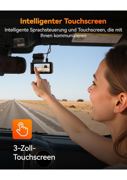 X3 2.5k 60FPS Araç Kamerası, Dual Dash Cam, Gps, Adas, 64GB Kart Dahil fiyatları
