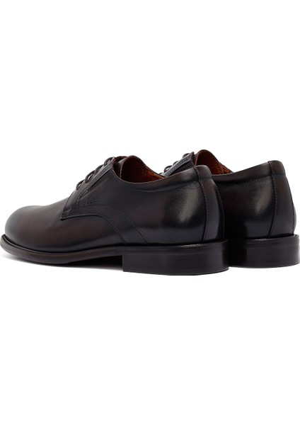 Erkek Kahverengi Bağcıklı Deri Klasik Ayakkabı 25WFD691218 indirimleri