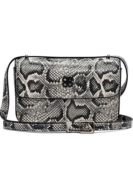 Kadın Gri Uzun Askılı Desenli Çapraz Çanta 25ABD243526