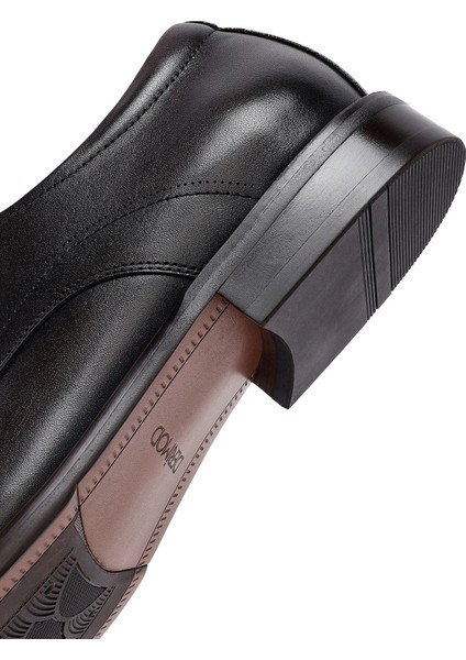 Erkek Kahverengi Bağcıklı Deri Klasik Ayakkabı 25WFD691218