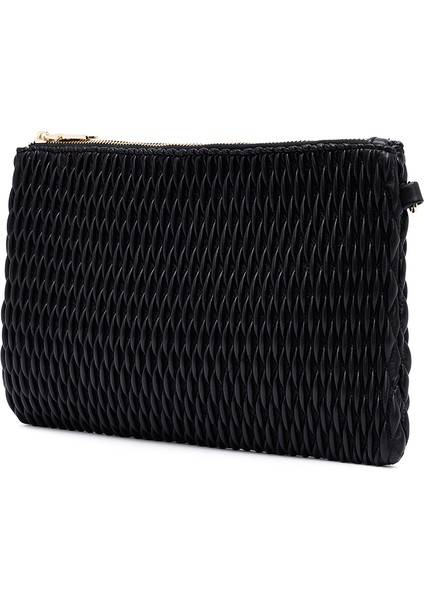 Kadın Siyah Uzun Zincir Askılı Baskılı Portföy Çanta 25ABD243118 indirimleri