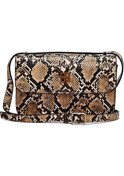 Kadın Vizon Uzun Askılı Desenli Çapraz Çanta 25ABD243526