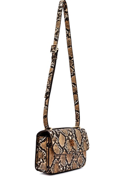 Kadın Vizon Uzun Askılı Desenli Çapraz Çanta 25ABD243526
