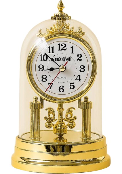 Plastik Camlı Fanuslu Masa Saati ATC5010