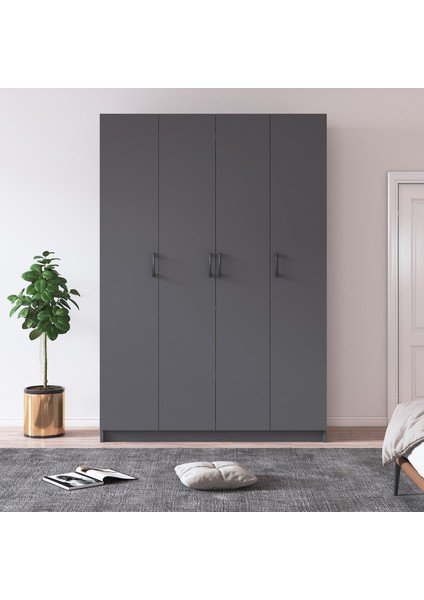 %100 Mdflam 4 Kapaklı Gardrop 120CM G-08
