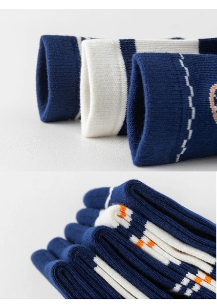 5 Çift Tenisci Desenli Bebek Çorap ve Çocuk Çorabı Özel Tenis'ci Serisi