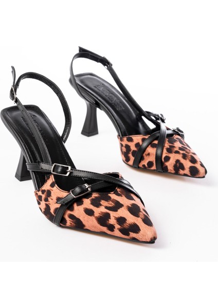 Kadın AYAKKABIST-005 Leopar Günlük 7 cm Topuklu Bayan Ayakkabı fırsatları