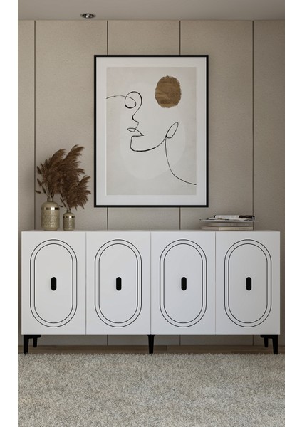 Wenyct (KB150) Konsol Beyaz-Beyaz