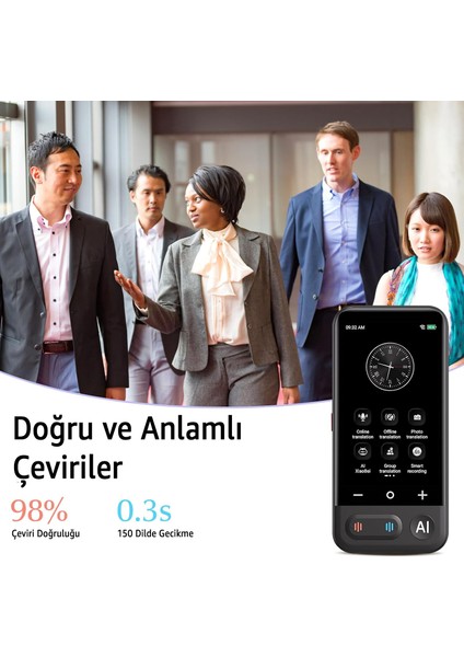 Akıllı Anında Çeviri Cihazı – 150+ Dil, Sesli & Görsel Çeviri, Çevrimdışı Mod, Para Birimi Dönüşümü, Kompakt Taşınabilir Translator Dil Çeviri Makinesi Otomatik fırsatları