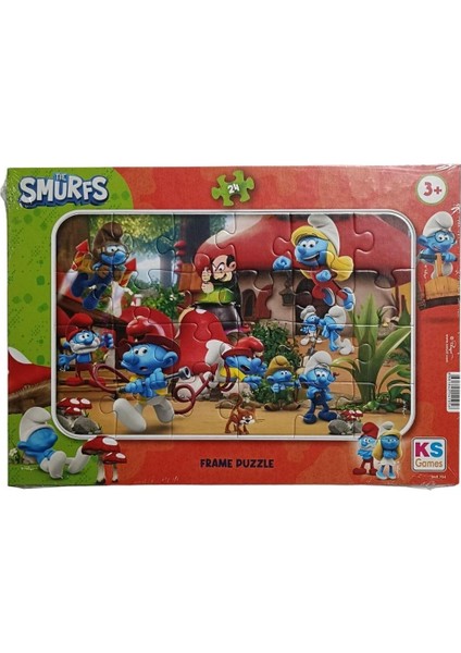 The Smurfs Frame Puzzle 24 Parça