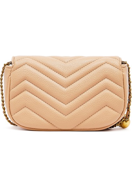 Kadın Bej Uzun Askılı Kapitone Mini Çapraz Çanta 25ABD2430KP fırsatları