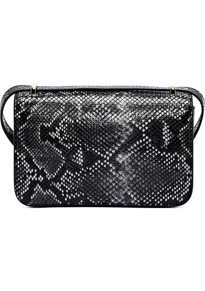 Kadın Siyah Uzun Askılı Desenli Çapraz Çanta 25ABD243526 fırsatları