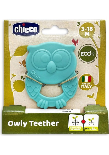 Chicco Owly Diş Kaşıyıcı 3-18 Ay - Mavi