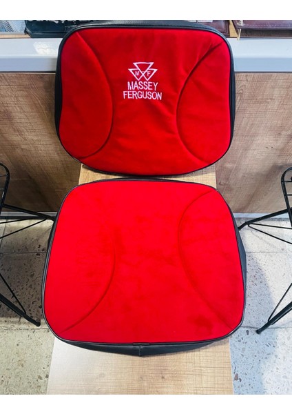 Massey Ferguson Grammer Koltuk Kılıfı Kırmızı Mf Armalı