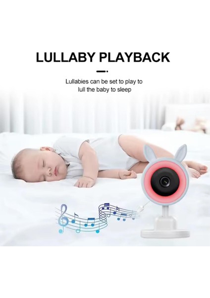 Bebek Kamerası Kumandalı Monitörlü Karşılıklı Konuşma Rgb Işıklı Hdgece Görüslü Hatırlatıcılı Kamera indirimleri